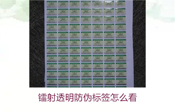 镭射透明防伪标签怎么看?快速辨别镭射透明防伪标签真伪技巧(图2) 镭射透明防伪标签怎么看2.jpg